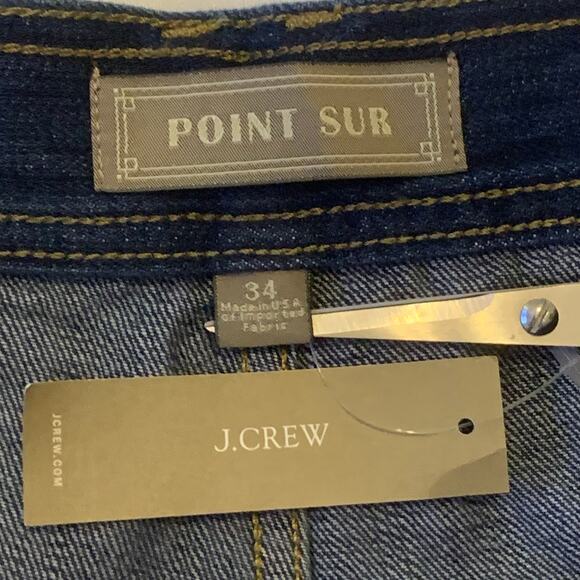 J Crew Point Sur Womens Denim Jeans CHECK SIZE Label =34 Measure =38  Raw Hem - Picture 3 of 16